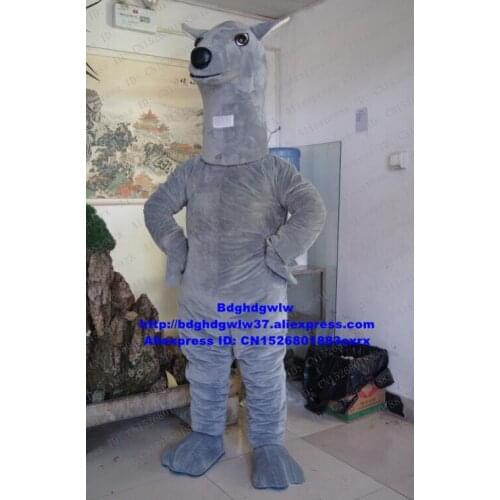 Grey Alpaca Llama Alpacos Yamma Camel Mascot Costume Cartoon Character Sales Performance Costume Dressed As Mascot zx1489