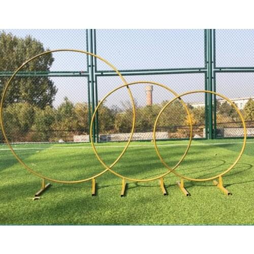Wedding props large iron circle arch background single lever arch flower portal lawn wedding flower door shelf