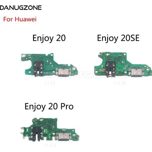 USB Charging Port Dock Plug Socket Jack Connector Charge Board Flex Cable For Huawei Enjoy 20 Pro 20SE
