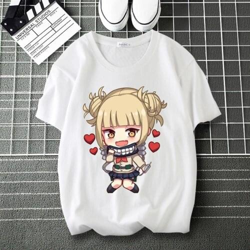 My Hero Academia Bakugo Katsuki Cartoon Print High flexibility T-Shirt Round Collar Short Sleeve Modal Shirt Shirts
