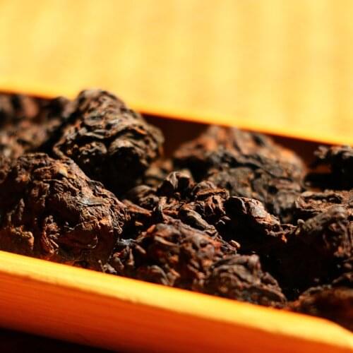 Yunnan Pu'er Tea Cooked Tea Bulk Tuo Tea Menghai Old Tea Head Oita OIT Quantity Golden Bud Old Pu'er Old Tea Head