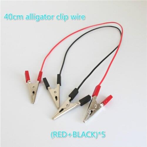 5pairs 40cm Alligator Clip Wire Circuit Cable Teaching Instrument Educational Physics Lab Equipment