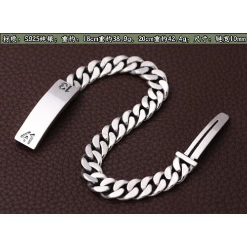 Mens WOMEN lovers Solid 925 Sterling Silver 1314 simple Bracelet bangle Chain Jewelry A4638