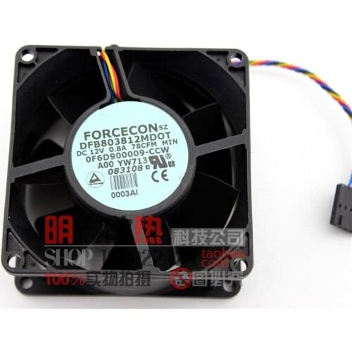 DFB803812MDOT 12V 0.8A 8038 Cooling fan YW713