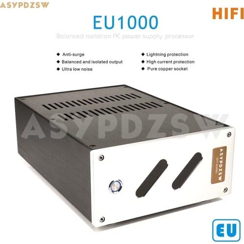 PT-1000 HIFI Toroidal balanced isolation transformer 1000W EU socket AC Power supply processor