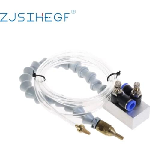 Machine Metal Cutting Engraving Cooling Machine Mist Coolant Lubrication Spray System For 8mm Air Pipe CNC Lathe Milling Drill