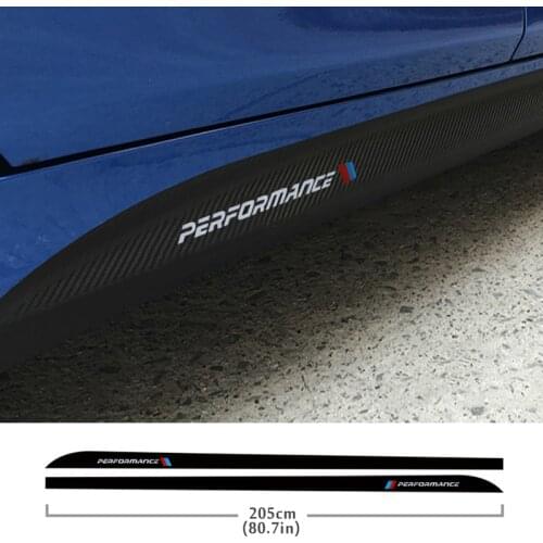 Side Skirt Sill Stripe Body Decals Sticker For BMW E46 E90 E60 E39 F30 F10 E36 X5 E90 F20 E87 E46 E91 M Performance Car Sticker