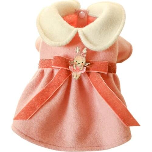 Pet Clothing Easy Cleaning Pet Winter Warm Skirt Warm Dog Skirt Loose Puppy Costume