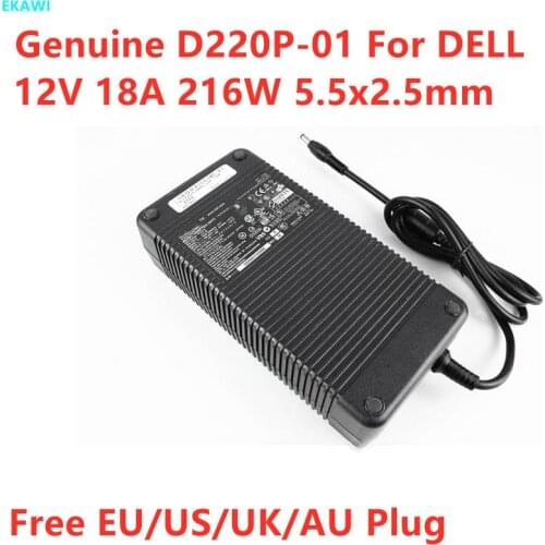 Genuine ADP-220AB B M8811 AC Adapter 12V 18A 216W 5.5x2.5mm Power Supply Adapter For DELL D220P-01 DA-2 PE4C-EC060A V3.0 Charger