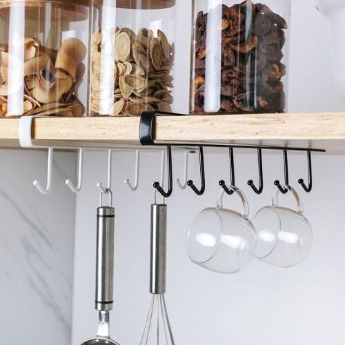 Hanging Hook Home Kitchen Rack Nordic Simple Iron Towel Cup Multifunctional Storage Hook Shelf