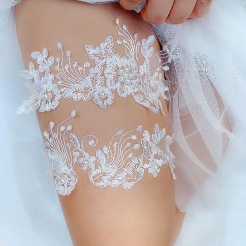 Sexy Garter Female Bride Thigh Circle Bride Leg Garter Womens Fashion Beaded Garter Wedding Garter