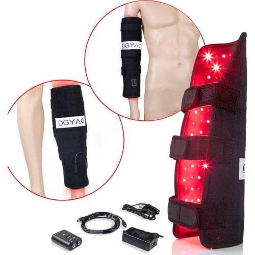 DGYAO Physiotherapy Device red light infrared led light heat therapy lamp for legs and arms calf pad pain relief body massager