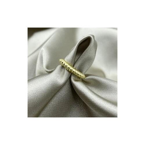 Gold Plated Adjustable Thin Auger Ring