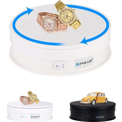 Adjustable Speed Round Base USB Electric Rotating Turntable Display Stand Video Shooting Props for Photography