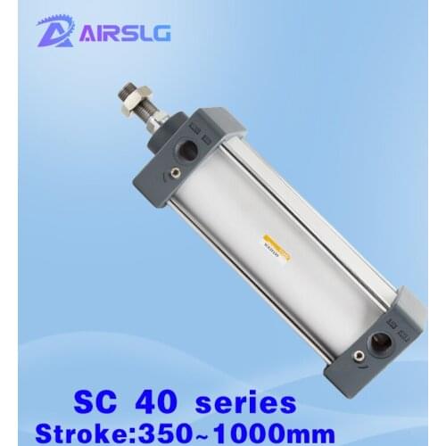SC SC40 Standard cylinder Air Cylinders magnet -350*400×450-500-600-700-800-900-1000 mm Stroke Double Acting Pneumatic Cylinder