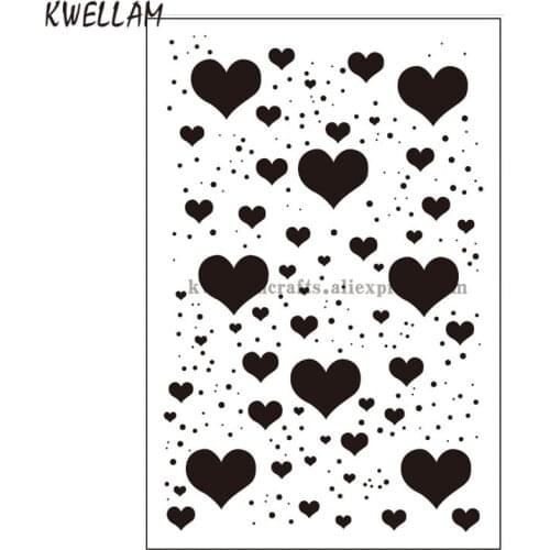 Heart Background Scrapbook DIY photo cards rubber stamp clear stamp transparent stamp 10x15cm KW8011227