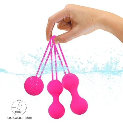 Kegel Balls Ben Wa Ball Silicone Vaginal Tighten Exercise Exercises Silicone Koro Kegel Geisha Balls Vagina Tightening Massager