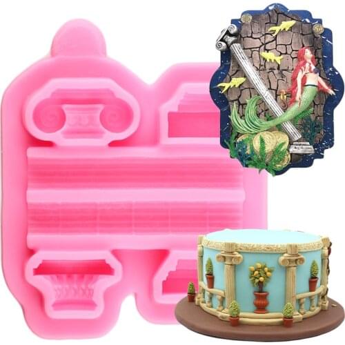 Chain Rope Cake Border Silicone Mold DIY Party Chocolate Making Mould Fondant Cake Decorating Tools Resin Clay Candy Molds