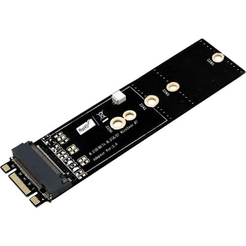 SP Black Metal Case B+M key M.2 NGFF SSD to SATA 6Gb/s adapter card with enclosure Socket m2 NGFF adapter SATA Adapter Converte