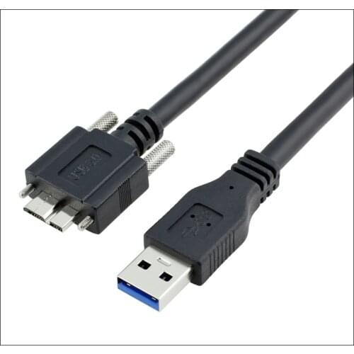 2m/3m Super Speed USB 3.0 Male A to Micro B Cable Can be fixed with screws For External Hard Drive Disk HDD