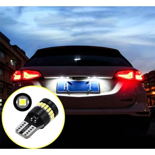 1PC T10 18SMD 3014 1SMD 3030 Marker Lamp LED Car Interior Reading Dome Light White Light Auto Wedge Parking Bulbs