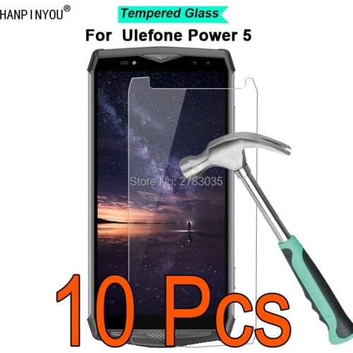 10 Pcs/Lot For Ulefone Power 5 6.0" New 9H Hardness 2.5D Ultra-thin Toughened Tempered Glass Film Screen Protector Protect Guard