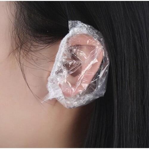 100pcs Disposable Dye hair waterproof earmuffs Ear Protect cover salon hair treatment hair color perm styling tools