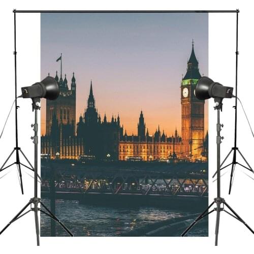 150x210cm Night View Big Ben Photo Background Westminster Palace Backdrop European theme Photography Studio Backdrop Props Wall