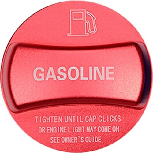 Aluminum Alloy Fuel Tank Cap Cover Trim For Bmw X1 X2 X3 X4 X5 X6 F10 F15 F16 F25 F26 F30 F34 F35 F48 F47 G30 G38(Red Gasoline)