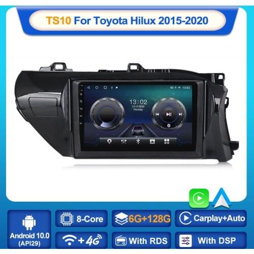 MEKEDE 6G+128G Android 10 Car Multimedia Radio Player For Toyota Hilux LHD RHD 2015-2020 GPS Stereo DSP Carplay Auto No 2din DVD