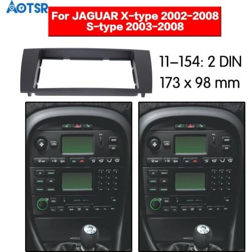 2 din Car Radio Fascia frame Kit For JAGUAR X-type 2002-2008 S-type 2003-2008 Dash Facia Panel Stereo Audio Bezel dash Mount