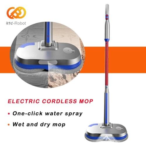 Electric Cordless Mop Rechargeable Household Cleaner Sweeper Mop With Water Tank