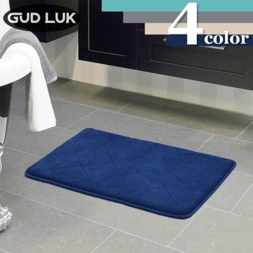 GUDLUK Microfiber Bathroom Rugs