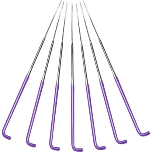 LMDZ Wool Felting Needles Supplies Needle Felting Kit Needle Felting Tool with Plastic Box for Wool Felting (Spiral,Purple,S)