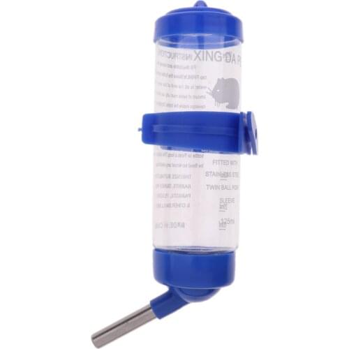 Indoor 125ml Pet Dog Cat Plastic Feeding Water Bottle Dispenser Feeder