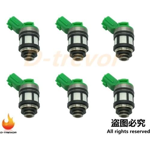Set of 6 OEM 16600-1S700 Fuel Injectors nozzle For 1998-2004 Nissan Frontier Pickup Xterra 2.4L 166001S700 JS4D2 JS4D5