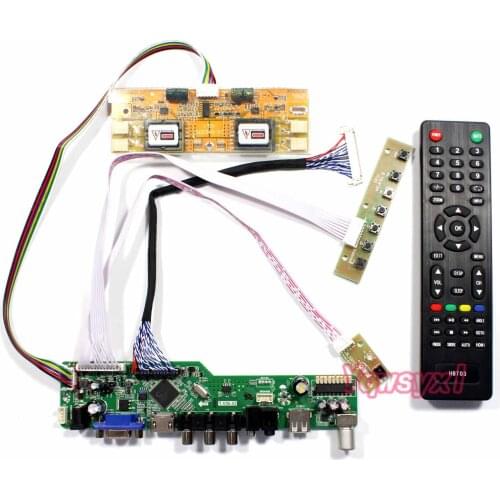 Yqwsyxl Kit for LTM190M2-L31 LTM190M2-L33 TV+HDMI+VGA+AV+USB LCD LED screen Controller Driver Board