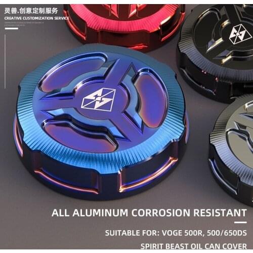 Spirit Beast Motorcycle Rear Fluid Brake Reservoir Oil Cup Cap Case Cover for VOGE 500R 500DS 650DS Honda Yamaha Suzuki Kawasaki