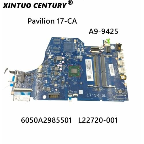 L22720-001 L22720-601 For HP Pavilion 17-CA 6050A2985501-MB-A02 Laptop motherboard With CPU Original motherboard 100% tested