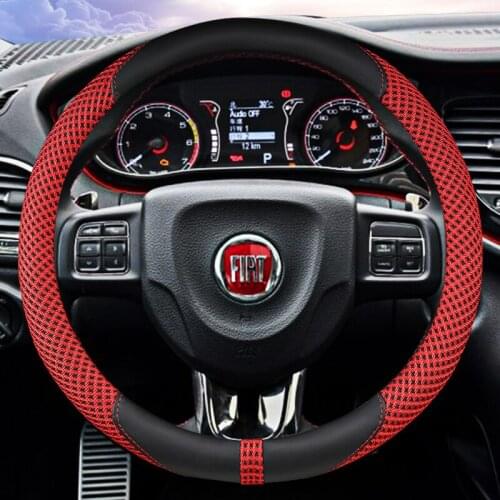 FOR Fiat Feixiang Zhiyue Feiyue dodge kuwei special hand stitch free summer anti slip steering wheel cover for ice silk