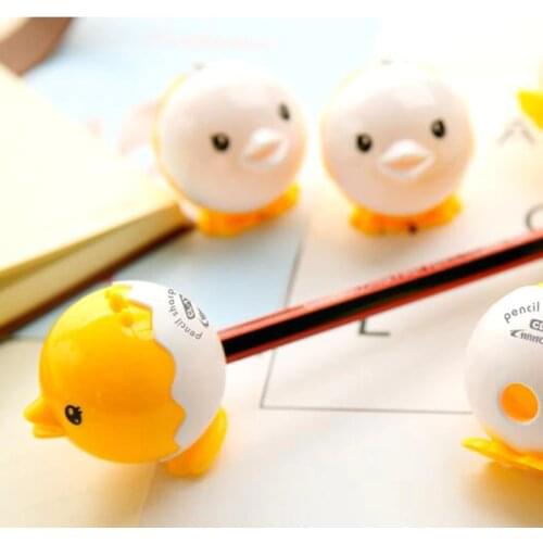 Mini Cute Chicken Shape Pencil Sharpener Single Hole Student Pencil Sharpener Maual Pencil Sharpener For Kids School Supplies