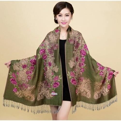 Fashion Women Lady Double Side Cotton Pashmina Shawl Hijab Chal Autumn Winter New Travel Scarves Shawl Tassel Bufanda