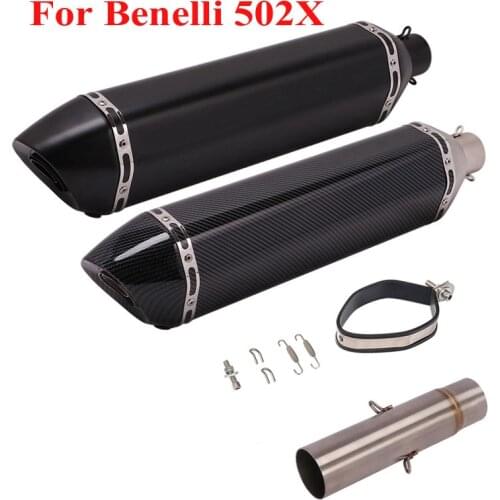 Slip on Tips Exhaust System Connect Exhaust Muffler Escape Silencer DB Killer for Benelli 502X