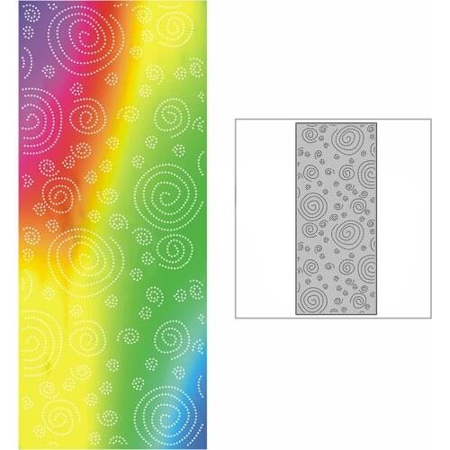 New Slim Spotted Small Whirlpool Background Plate Craft Embossing 2021 Metal Cutting Dies for DIY Scrapbooking Album Card Making