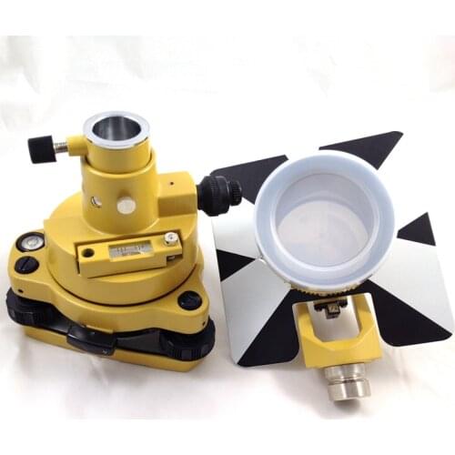 New Single Prism Set yellow tribrach For TOPCON Total Station + adapter Dia. 64mm 0mm Offset surveying instrument