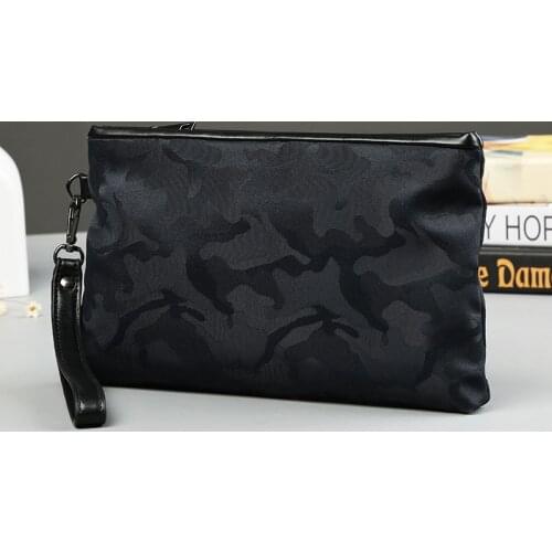Casual Waterproof Nylon Men Handbags Clutch Bags 2021 New Fashion Wallet Designer Camouflage Mobile Phone Bag Male Envelop Purse
