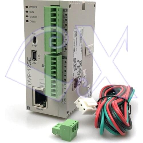 Delta Original Full New SE series PLC programmable controller DVP12SE11T NPN transistor 8DI 4DO 3 COM Mini USB/RS485x2/Ethernet