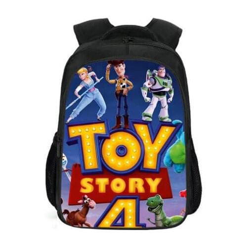 Disney UPGRADED VERSION Toy Story 4 Anime Pattern Kids Backpack Mochila Infantil Ralph School Bag Cartoon Childrens Backpack