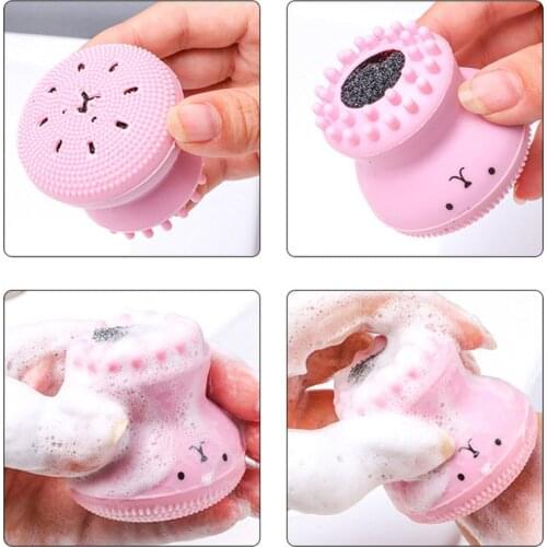 Silicone Face Cleansing Brush Cleanser Octopus Shaped Facial Pore Cleaner Exfoliator Face Scrub Face Washing Brush