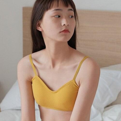 Developmental Stage Girl`s sports Strap Bra Thin Waistcoats Underwear High School And Junior High School Students Bras